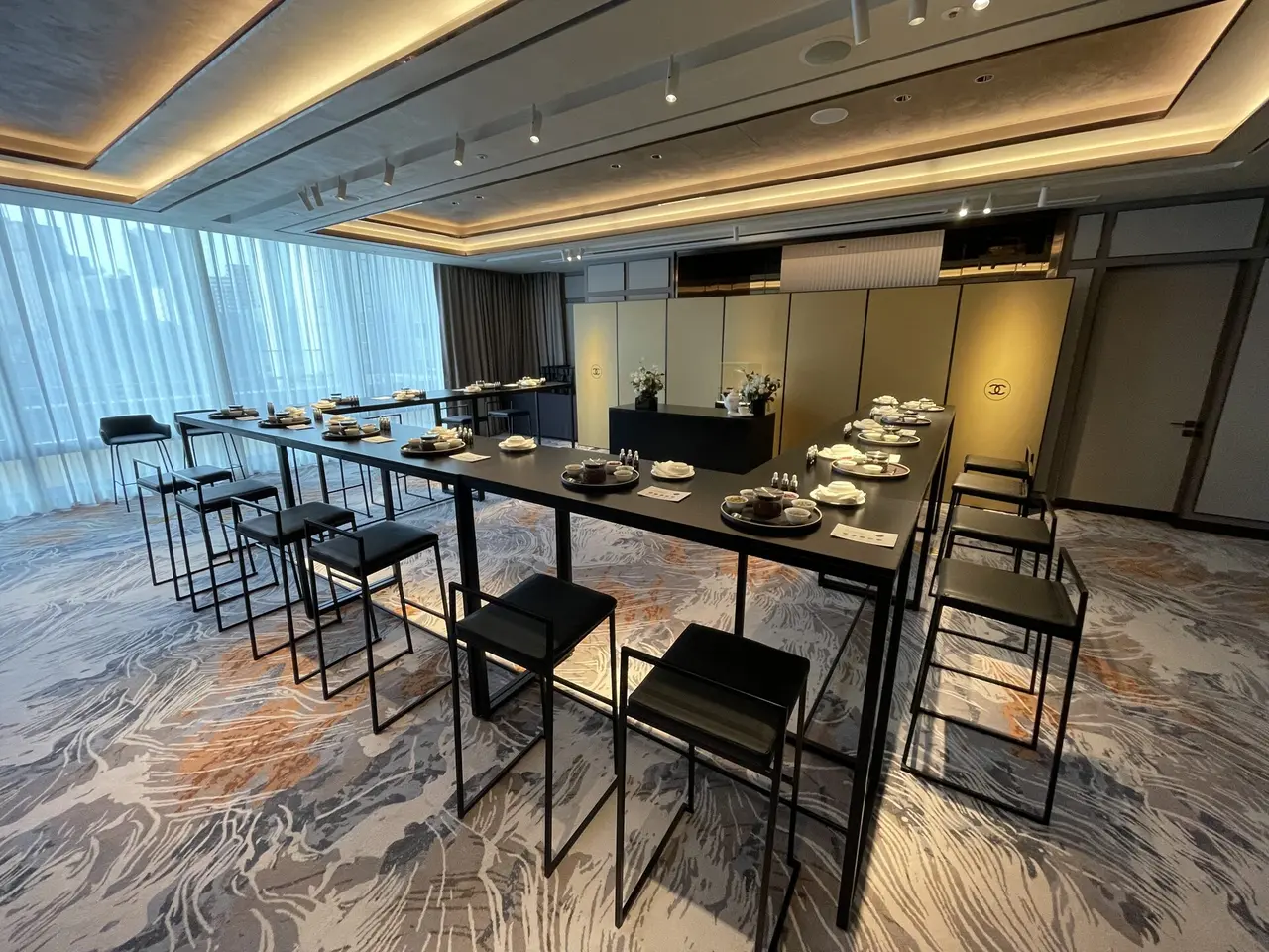 조선팰리스호텔 샤넬 VIP 티클래스 프라이빗 행사장 세팅